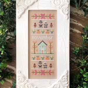 Sampler of the Month Series - Country Cottage Needleworks - kruissteektabel - 2020/2021