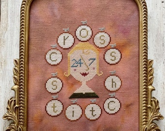 Point de croix 24/7 par Rebecca Noland de Lucy Beam Love dans Stitches (2023) - grille de point de croix