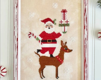 Père Noël Stack (2024) par Luminous Fiber Arts -- carte papier