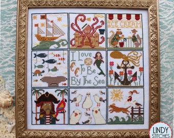 Saltwater Scrapbook Part 2 by Stephanie Webb of Lindy Stitches (2021) - cross stitch chart