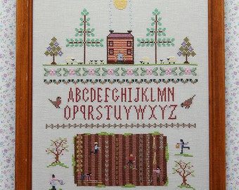 Full-Moon Planting by Alicia Paulson of Posie Patterns & Kits to Stitch: (2023) - cross stitch chart