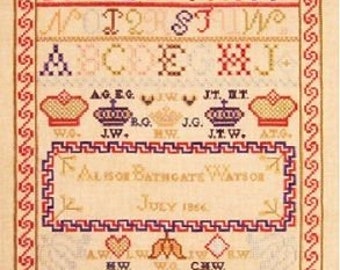 NASHVILLE RELEASE - Historic Handeworkes - The Alison Bathgate Watson 1856 Sampler (2020) - graphique
