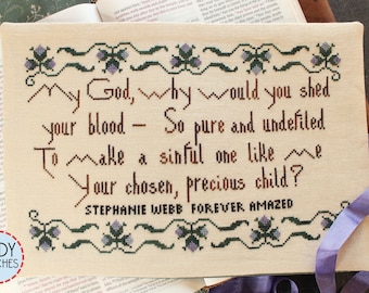 Chosen, Precious Child by Stephanie Webb of Lindy Stitches (2022) - cross stitch chart