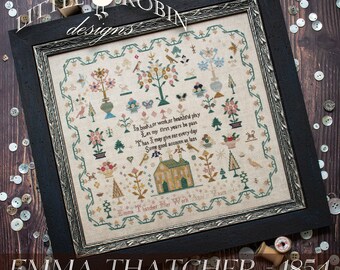 Emma Thatcher 1854 (2024) by Little Robin Designs -- paper chart