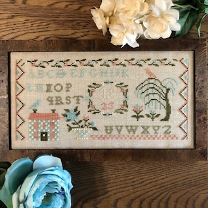 January Willow Sampler by Michelle Garrette of Bendy Stitchy Designs (2023) - cross stitch chart