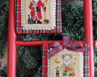 Father Christmas and Uncle Holly by Cosford Rise -- paper chart
