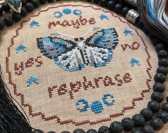 Pendulum Board par Michelle Garrette de Bendy Stitchy Designs (2023) - grille de point de croix