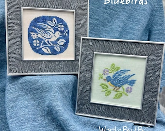 Bluebirds (2024) by Arlene Coehn of Works by ABC -- paper chart