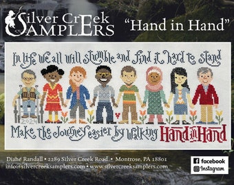 Hand In Hand (2024) by Silver Creek Samplers -- paper chart