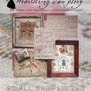 EXCLUSIVE - Kleine Sampler I: Eine Sammlung antiker Nadelarbeiten von Beth Twist of Heartstring Samplery (2022) - Kreuzstichkarte