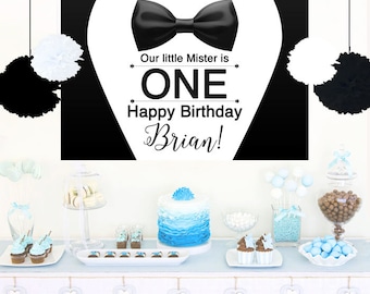 Tuxedo Cake Table Backdrop, Baby Shower Backdrop, Little Man Baby Shower Backdrop, Little Gentleman Backdrop, Printed Vinyl Photo Backdrop