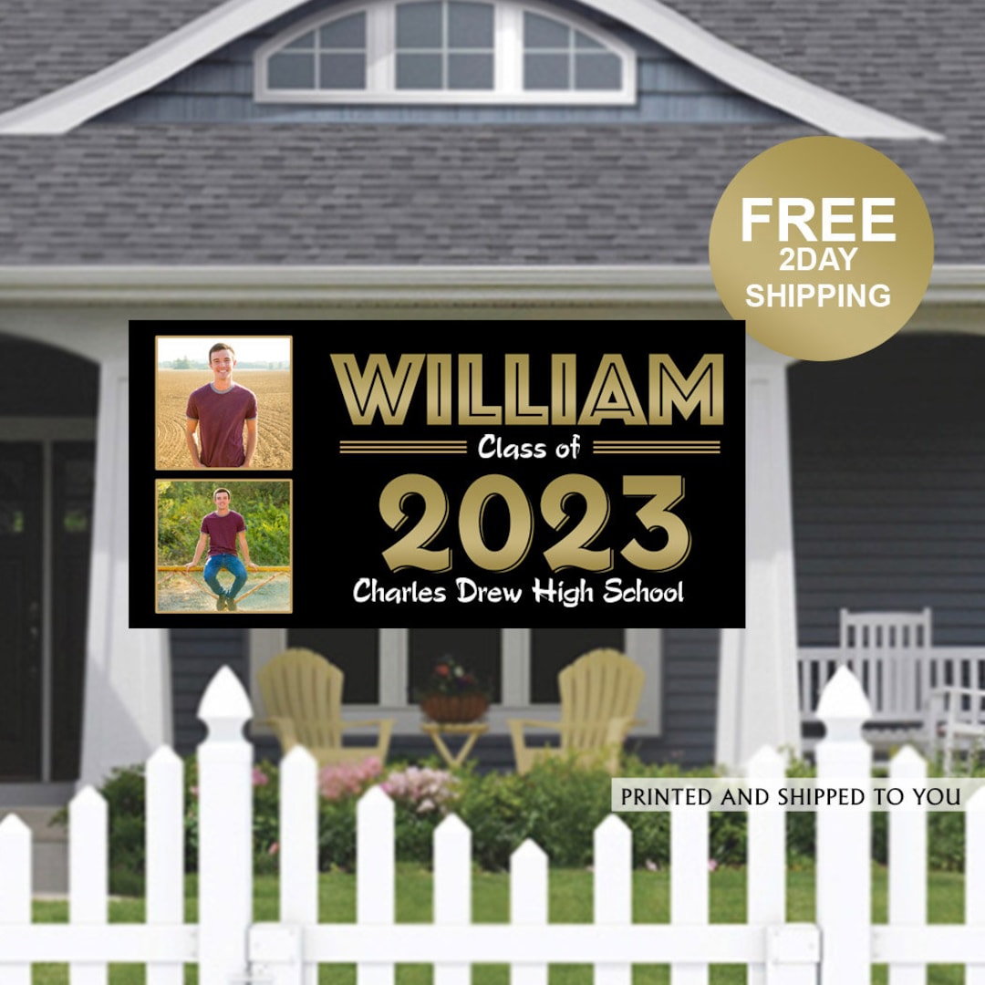 Class of 2023 Graduation Photo Banner ~ Congrats Grad Personalized ...