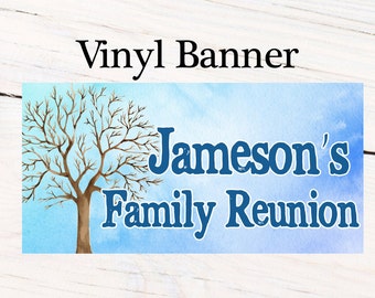 Family Reunion Photo Banner ~ Personalized Party Banners- Family Tree Banner, Reunion Party Banner, Printed Vinyl Banner, Vinyl Banner