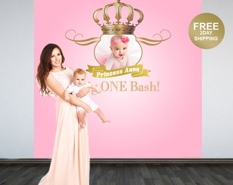 Royal Princess Photo Backdrop | Little Princess Backdrop | Custom Photo Backdrop | Royal First Birthday Backdrop | Personalized Backdrop