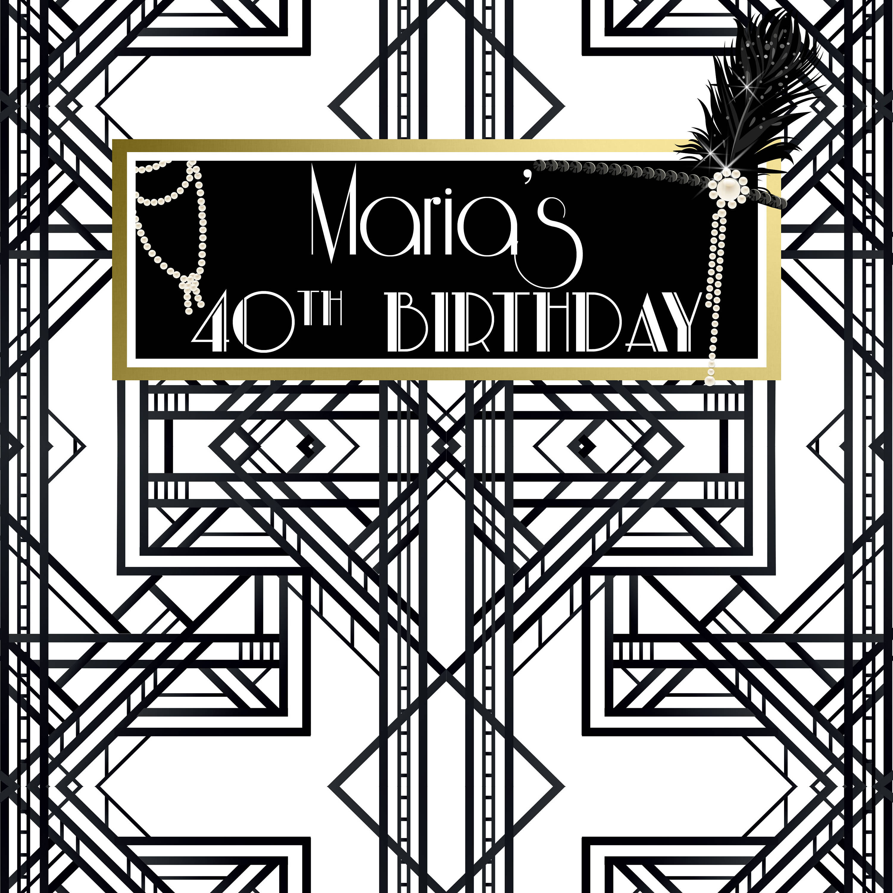 Roaring 20S Birthday Party Backdrop Great Gatsby Theme – ubackdrop