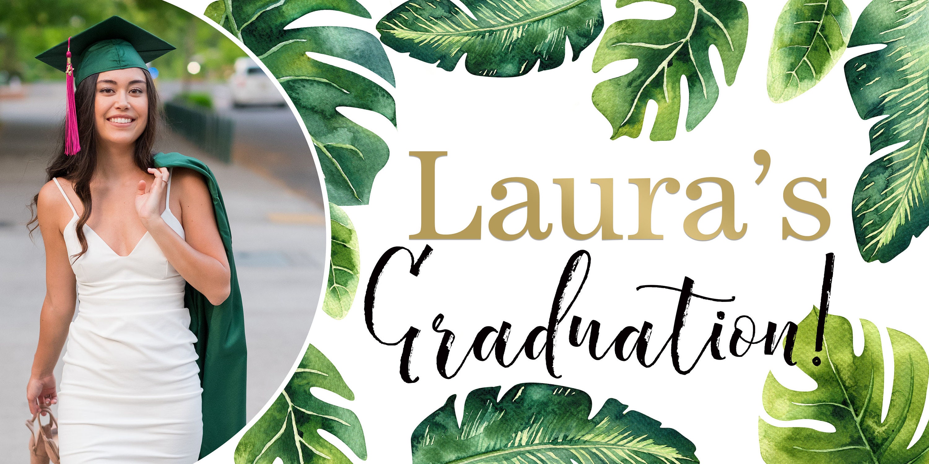  Graduation Photo Banner Congrats Grad Personalized Party 