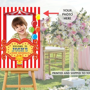 Carnival Welcome Sign, Welcome to the Party Sign, Birthday Welcome Sign, Foam Board Welcome Sign, Printed Welcome Sign, Canvas Sign - Circus