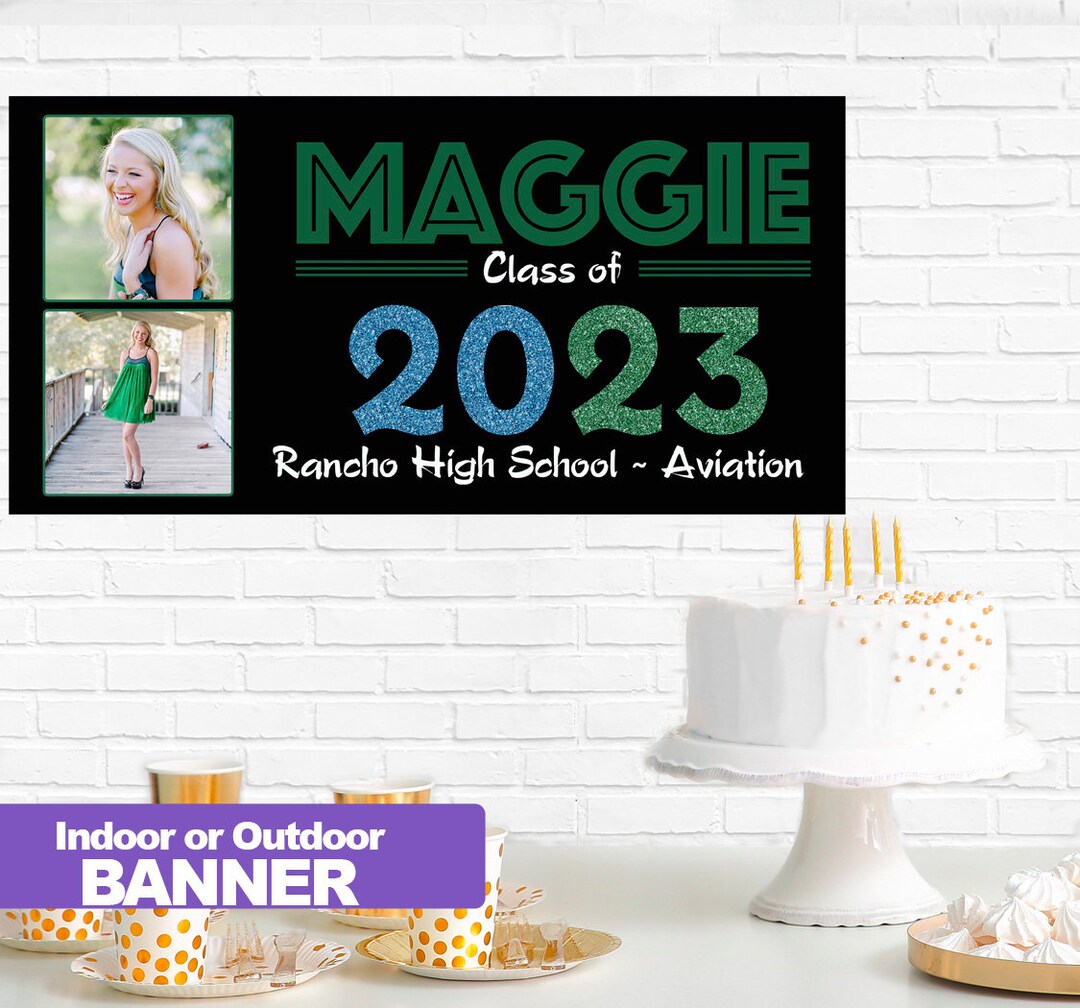 Graduation Class of 2023 Photo Banner ~ Congrats Grad Personalized ...