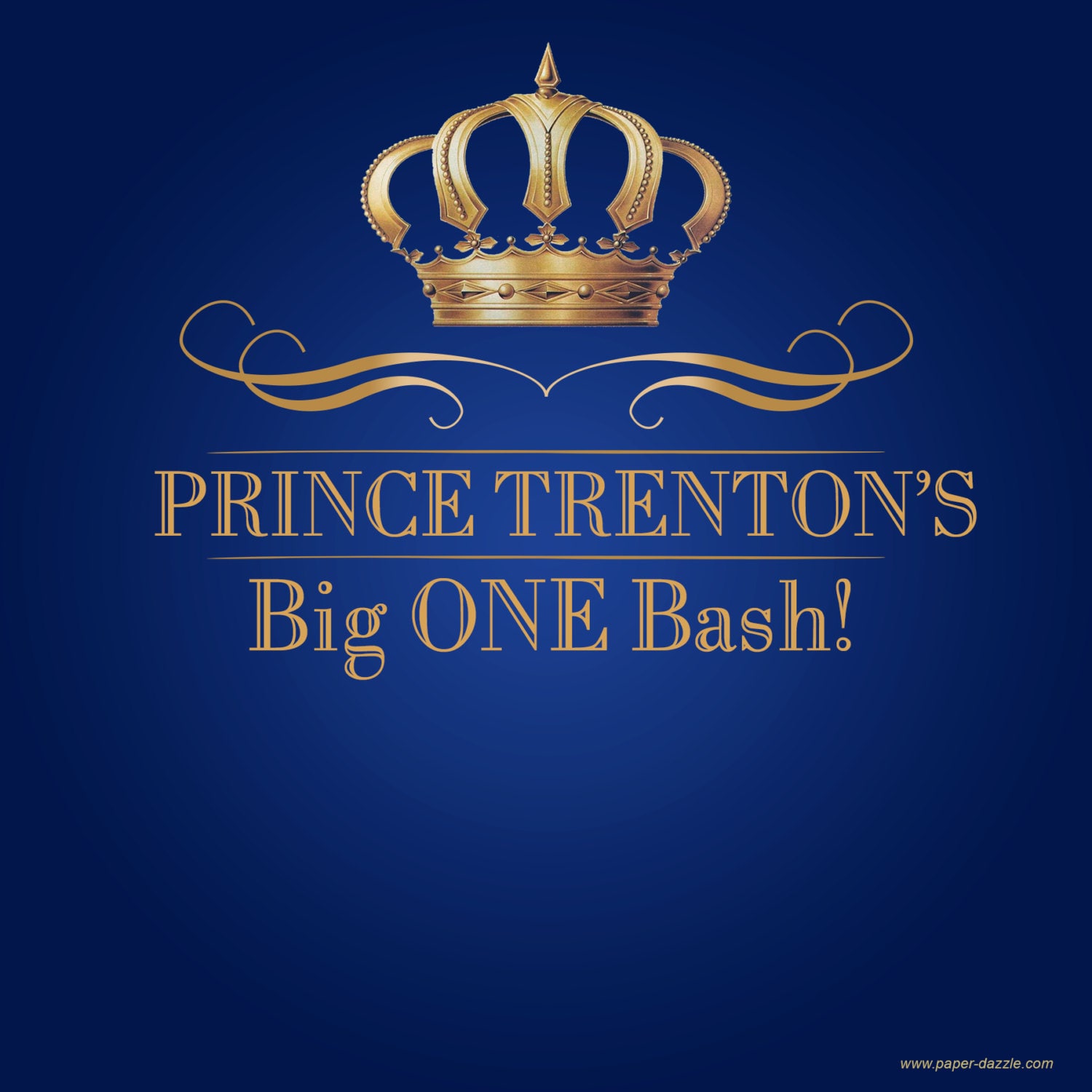 Royal Prince Birthday Party Personalized Photo Backdrop Etsy