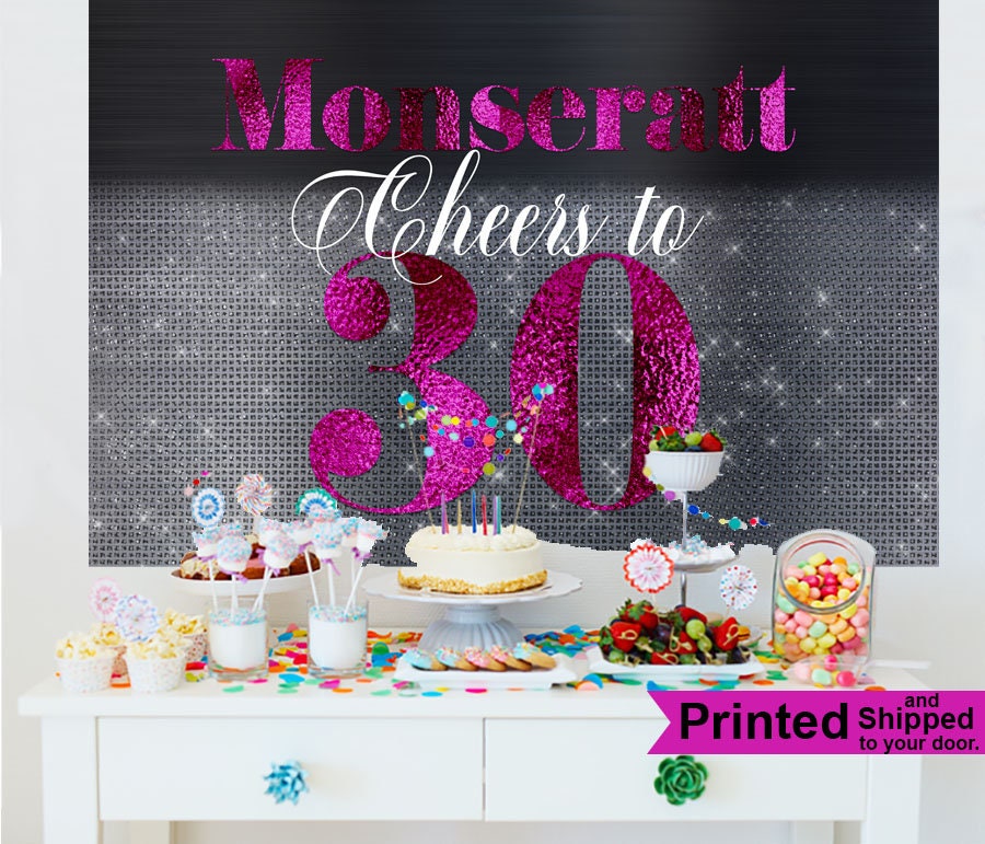 - Photo to Cheers - ... 30 Backdrop Birthday 30th Backdrop to Backdrop 30th - Cheers - ... 30 Photo Backdrop Birthday