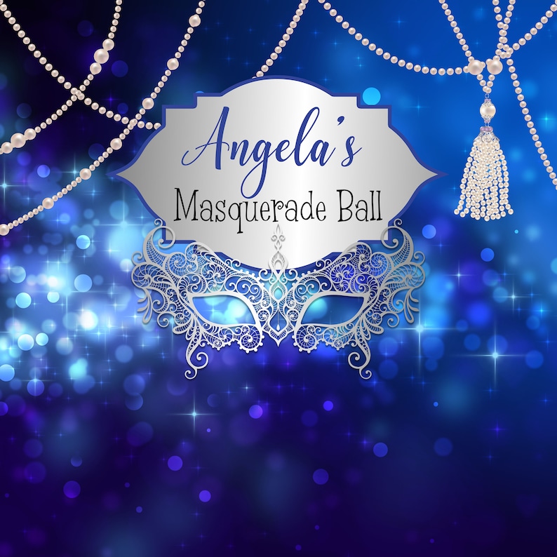 Masquerade Party Photo Backdrop Masquerade Mask Photo Backdrop Step and Repeat Backdrop 21st Birthday Backdrop 16th Birthday Backdrop