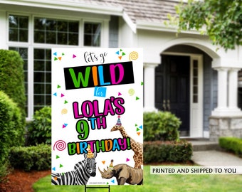 Honk Birthday Yard Sign | Quarantine Birthday | Birthday Yard Sign | Party Animals Yard Sign | 10th Birthday Yard Sign | Happy Birthday Sign
