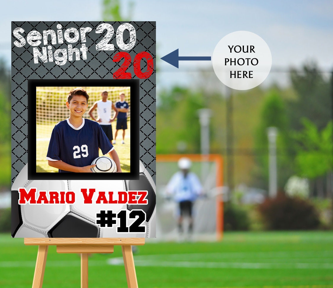 Senior Night Poster, High School Senior Night Poster, Soccer Senior ...