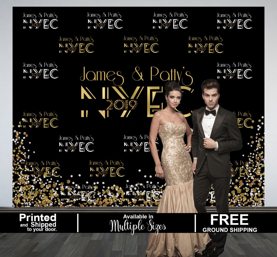 New Years Eve Personalized Photo Backdrop 2019 New Year - Etsy