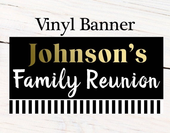 Family Reunion Photo Banner Personalized Party Banners Etsy