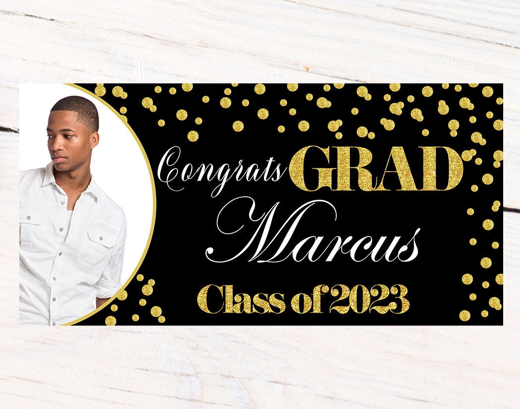 Personalized graduation banners
