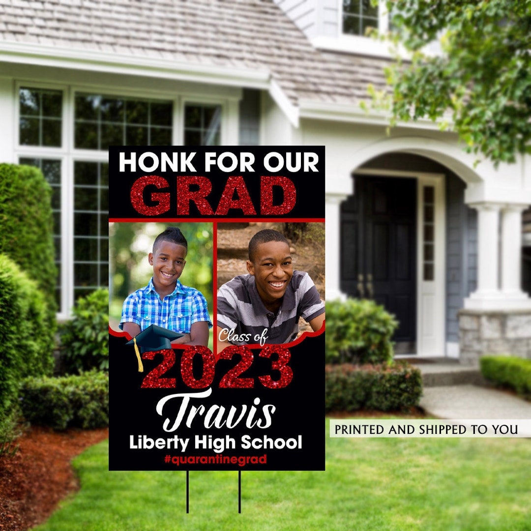 Class of 2023 Graduation Photo Yard Sign - Grad Party Welcome Sign ...
