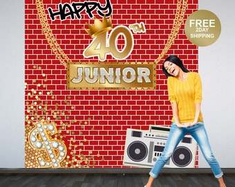 Hip Hop Party Personalized Photo Backdrop | 90's Photo Backdrop | Graffiti Birthday Photo Backdrop | Custom Backdrop | Birthday Backdrop