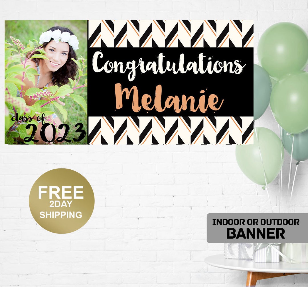 Graduation Class of 2023 Photo Banner ~ Congrats Grad Personalized ...