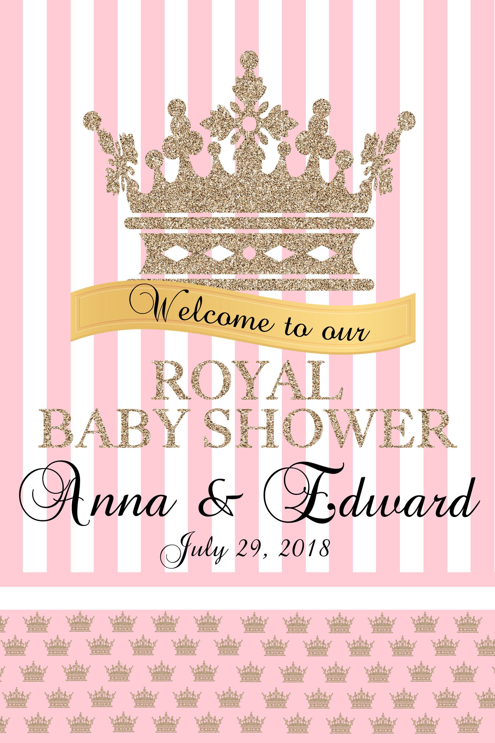 Royal Princess Party Welcome Sign Welcome to the Party Sign - Etsy