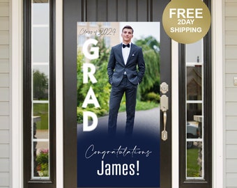 Grad Door Banner | Graduation Banner | Graduation Door Banner | Class of 2024 Door Banner | Grad Photo Yard Banner | Grad Banner | Congrats