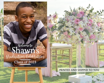 Class Grad Photo Welcome Sign, Graduation Party Welcome Sign, Welcome Sign Congrats, Foam Board Sign, Class of 2023 Guest Sign, Canvas Sign