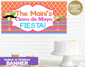 Fiesta Party Banner | Mexican Fiesta Banner | Taco Party Banner | Cinco de Mayo Banner | Birthday Party Banner | Birthday Banner | Vinyl