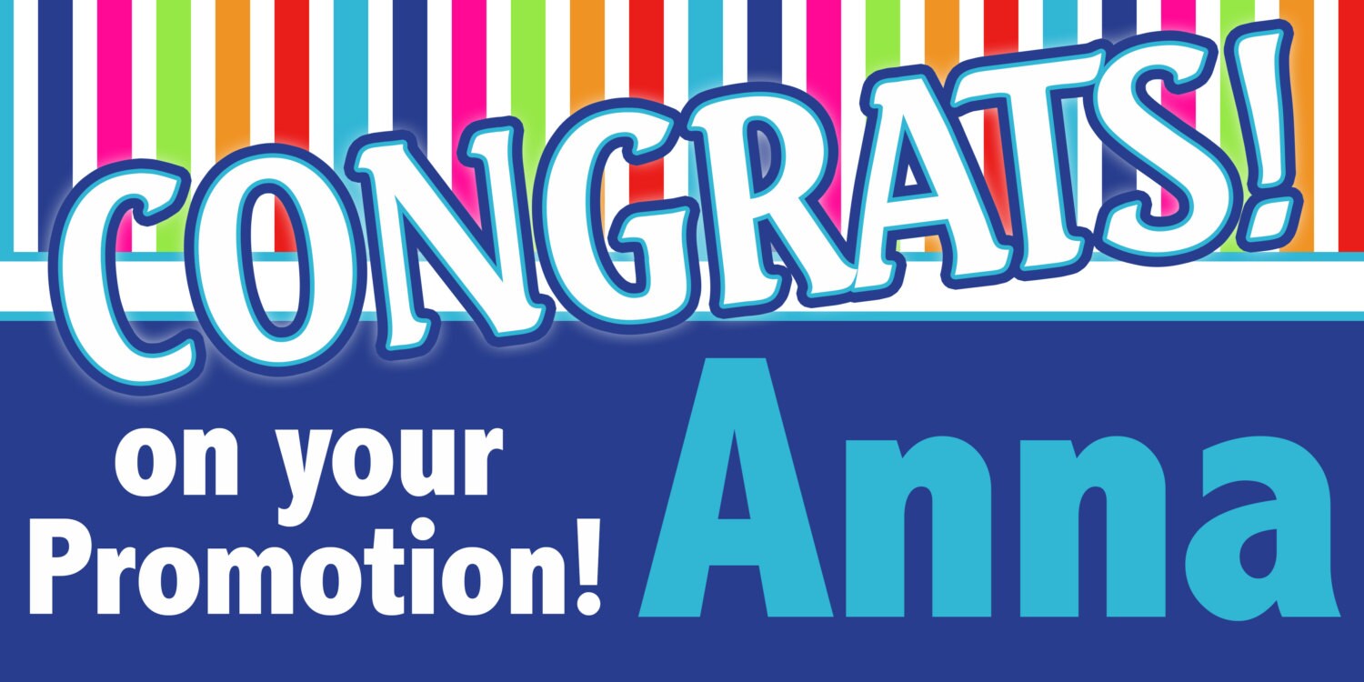 Congrats Banner Personalized Party Banners Congratulations Banner