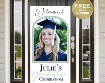 Grad Door Banner | Graduation Banner | Graduation Door Banner | Class of 2024 | Grad Photo Yard Banner | Senior Grad Banner | Congrats Grad