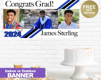 Graduation Banner | Congrats Grad Banner | Class of 2024 Graduation Banner | Grad Banner | Vinyl Grad Banner | Congrats Grad Banner