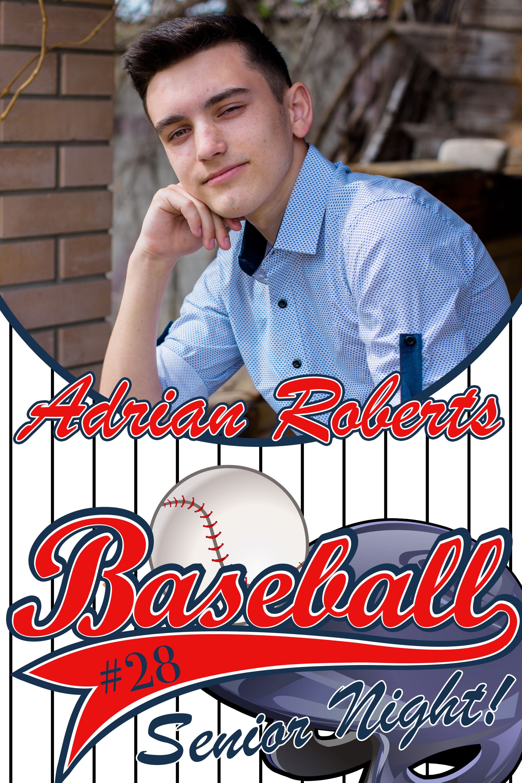 Senior Night Poster, High School Senior Night Poster, Baseball Senior Poster, Baseball Welcome