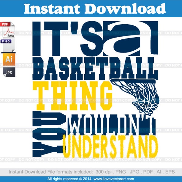 Its a Basketball Thing Clipart, Commercial Free Use, vector graphics, images - Favorite on instagram tumblr pinterest facebook twitter