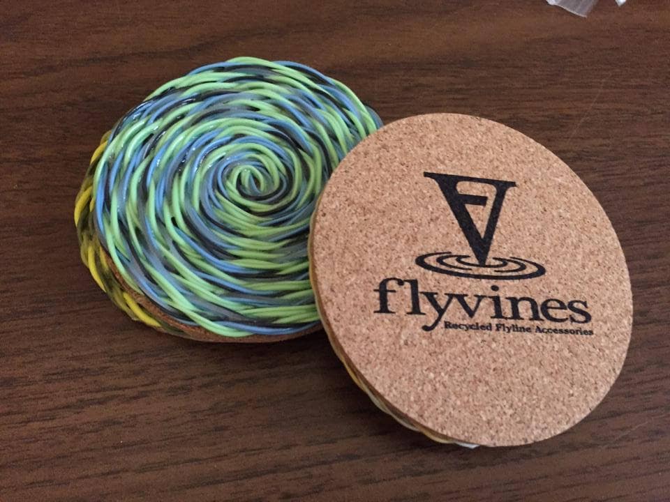 Recycled Fly Line Flyvines Coasters 