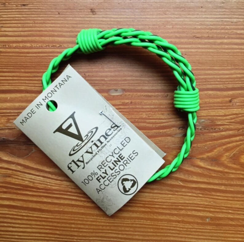 Flyvines Recycled Fly Line Fishing Bracelet Etsy