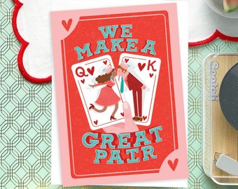 We Make a Great Pair Anniversary Card | Anniversary Gift | 1st Anniversary Gift | 50th Anniversary