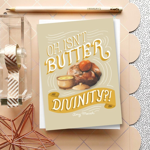 Little Women Isn't Butter Divinity Christmas Card | Funny Christmas Card | Cute Christmas Card | Sister Gift