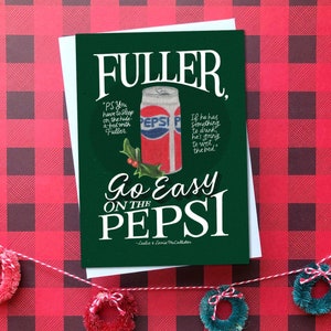 Home Alone Pepsi Tarjeta de Navidad / Tarjeta de Navidad divertida / Tarjeta de Navidad bonita / Esposa tarjeta de Navidad