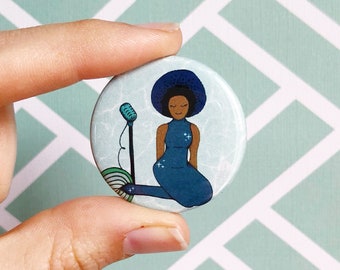 poetic noble land mermaid button // leslie knope pin// parks and recreation badge// best friend button// ann perkins pin