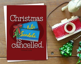 The Office Christmas is Cancelled Christmas Card | Funny Christmas Card | Cute Christmas Card | Wife Christmas Card