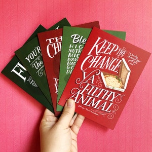 Home Alone Weihnachtskarten-Set, Fünfer-Set | Weihnachtskarten Set | Weihnachtskarten Pack | Süße Weihnachtskarte